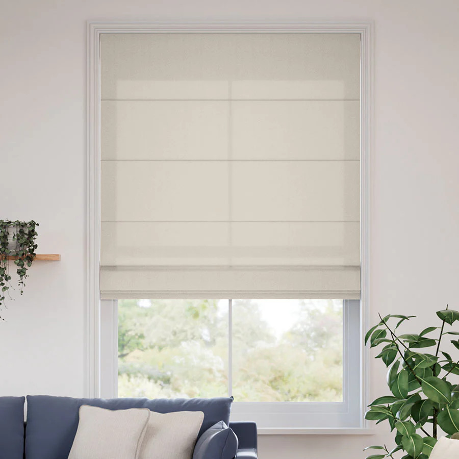 Modern Farmhouse Roman Shades | Sunlit Desert | SelectBlinds | Select Blinds