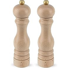 Peugeot Paris U'Select 9-Inch Pepper & Salt Mill Set, Natural Beechwood | Amazon (US)