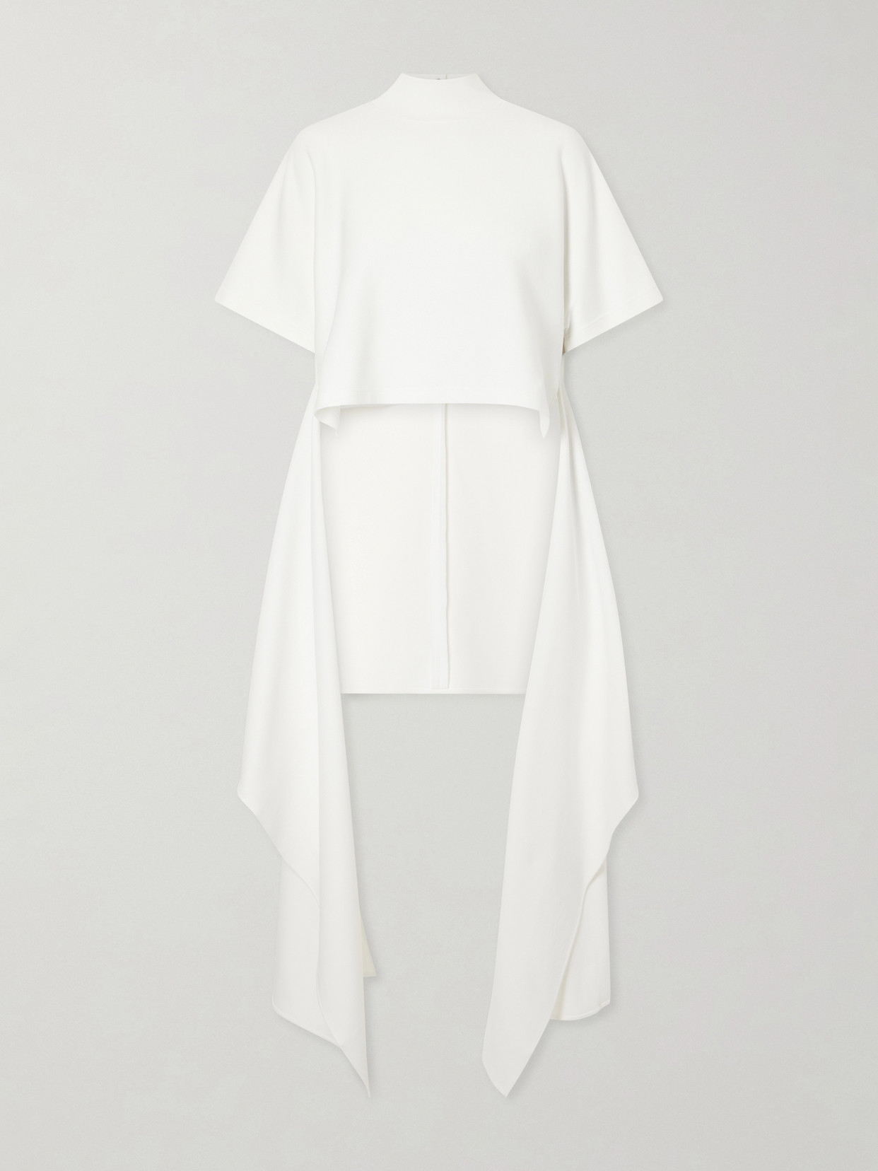 Alaïa - Asymmetric Cotton-blend Jersey T-shirt - White | NET-A-PORTER (US)