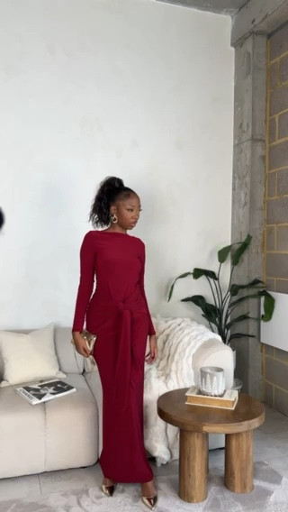 Asos, Zara, party outfit, christmas outfit, Christmas party outfit ideas, NYE outfit, burgundy dress, maxi dress, red dress, gold heels, gold clutch, gold pumps, style inspiration 

#LTKstyletip #LTKSeasonal #LTKeurope