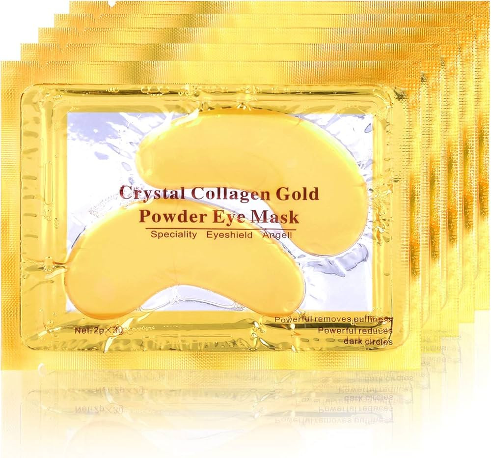 POSTA Gold Eye Mask, 20 Pairs Eye Treatment Mask With Collagen, Under Eye Mask Treatment for Puff... | Amazon (US)