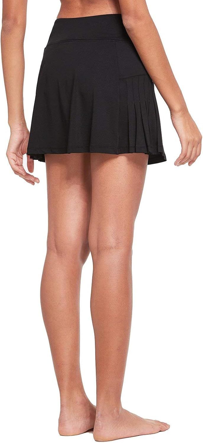BALEAF Women's High Waisted Tennis Skirts Pleated Golf Skorts Skirts with Ball Pockets | Amazon (US)