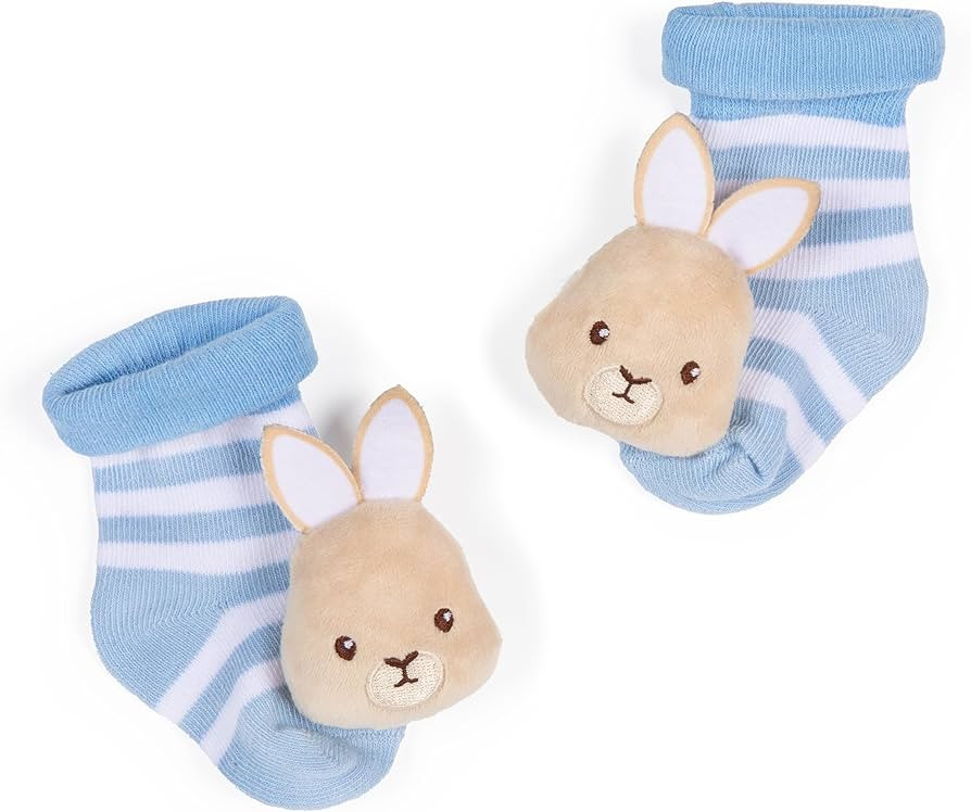 Kids Preferred Beatrix Potter Peter Rabbit Baby Foot Rattles Soft Baby Sock Feet Rattles Newborn ... | Amazon (US)