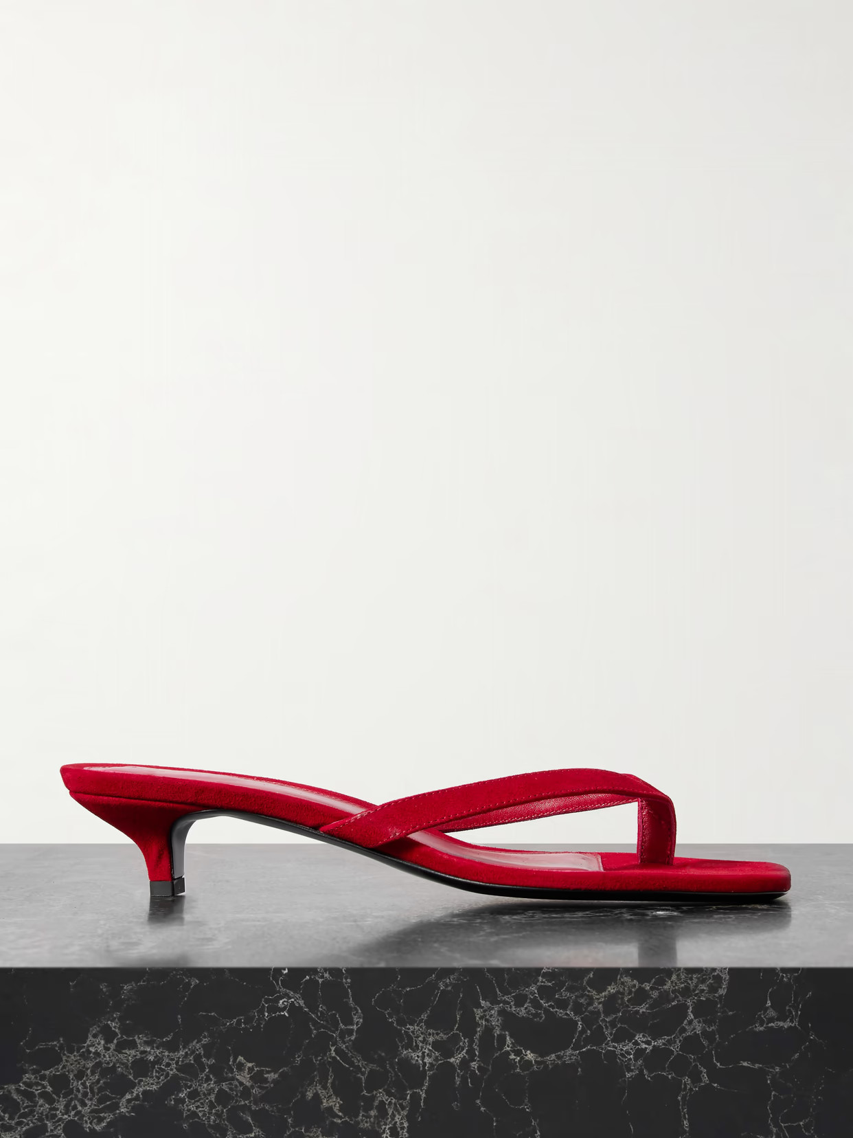 TOTEME - Suede Sandals - Red | NET-A-PORTER (US)