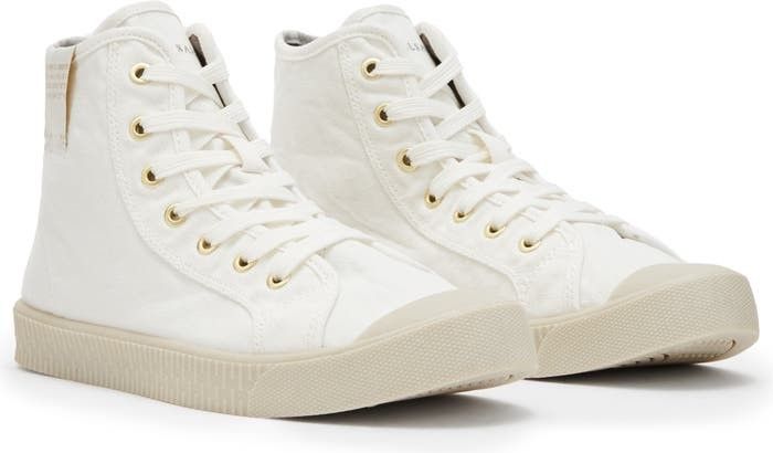 AllSaints Demmy High Top Sneaker Outfits Sneakers Women Womens White Sneakers Summer Outfits | Nordstrom