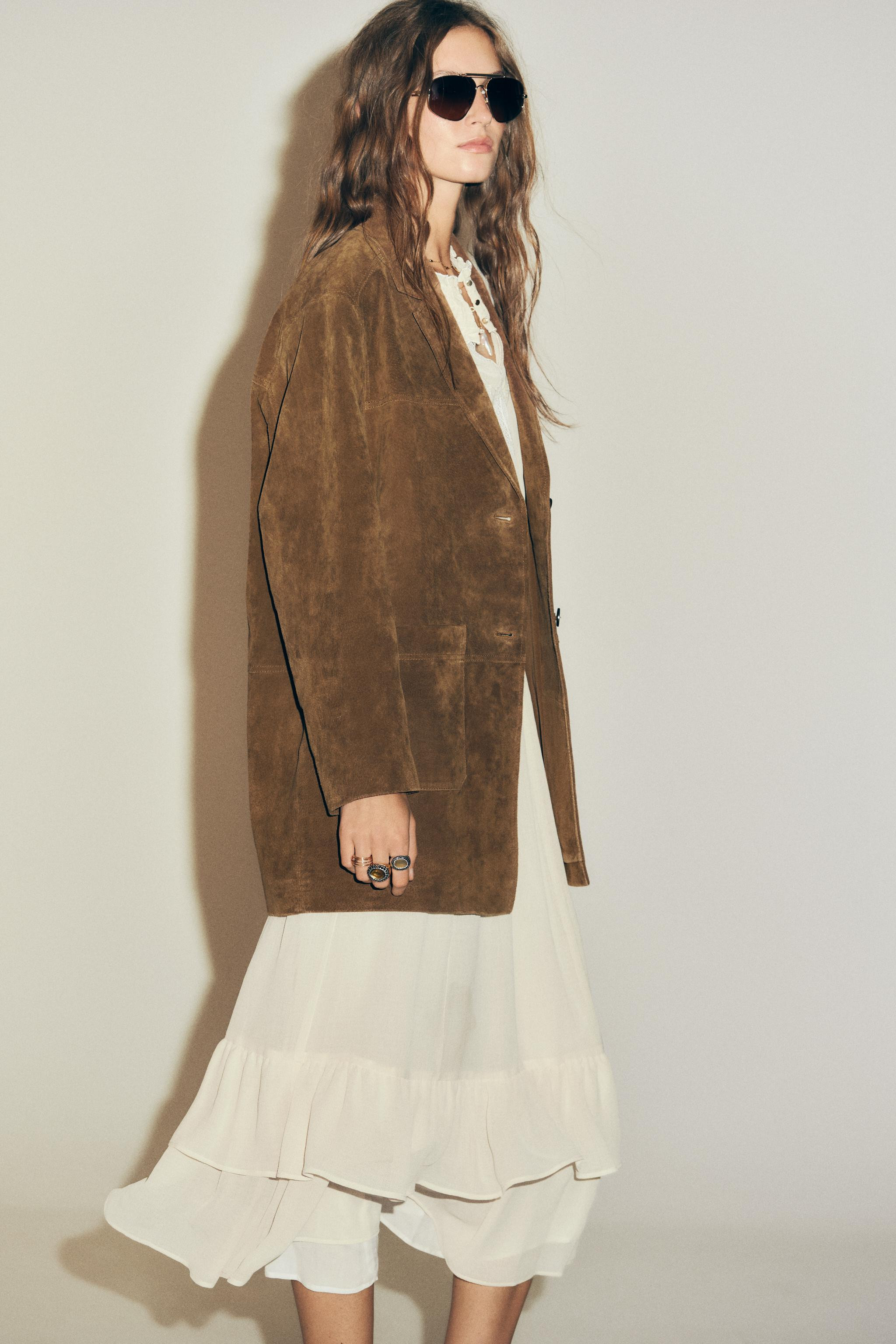 100% LEATHER LONG JACKET | Zara UK