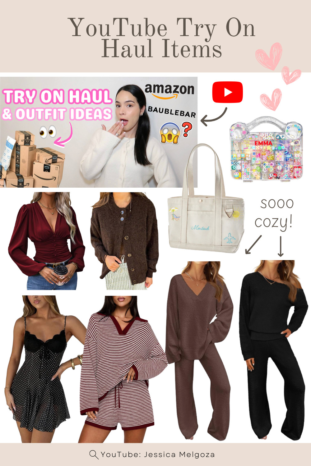 ✨ New video alert! ✨ My Fashion Try-On Haul is live on YouTube 🍂👗 I’m sharing affordable finds you’ll actually want in your wardrobe this season and custom items that would make amazing Christmas gift ideas. Don’t miss it — head to my channel to watch the full haul + styling inspo! 💻✨ 

amazon fashion haul, amazon cozy loungewear sets, everyday fashion finds, amazon outfit ideas, winter fashion haul, comfy outfit inspo, baublebar haul, baublebar accessories, tote bag aesthetic, custom tote bag, holiday outfit ideas, style haul 2025, wardrobe essentials, try on haul preview, amazon clothes review, custom gift ideas, personalized holiday gifts, baublebar custom gifts, holiday gift guide for her, cozy holiday fashion, winter gift ideas, amazon gift inspo, stocking stuffer ideas, festive fashion finds, fashion graphic aesthetic, youtube video announcement, cozy fashion roundup, everyday style inspo, outfit aesthetic edit, fashion content creator, cozy lifestyle fashion, aesthetic winter outfits, cute loungewear ideas, daily outfit inspo, fashion try on haul, amazon fashion finds, baublebar haul, cozy loungewear sets, everyday outfit ideas, tote bag aesthetic, custom gift ideas, holiday gift guide, fashion graphic, youtube video announcement, winter fashion finds, comfy outfits, amazon clothing haul, baublebar accessories, holiday shopping inspo, style roundup, aesthetic fashion graphic, try on haul preview, gift ideas for her, cozy style edit
 

 #LTKCyberWeek #LTKGiftGuide #LTKHoliday