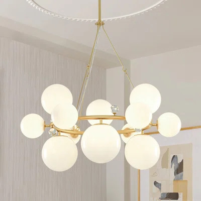 12 - Light Glass Bubble Chandelier | Wayfair North America