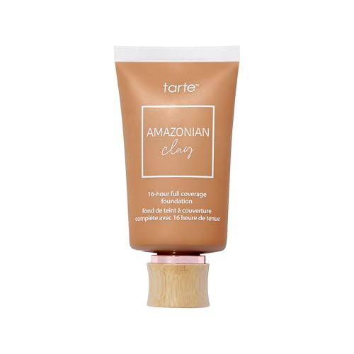 tarte Amazonian clay 16-hour Full Size coverage foundation – Matte Finish Foundation, Vitamin E for Hydration & Smooth Looking Skin, Vegan & Cruelty-Free, full size, tan honey | Amazon (US)