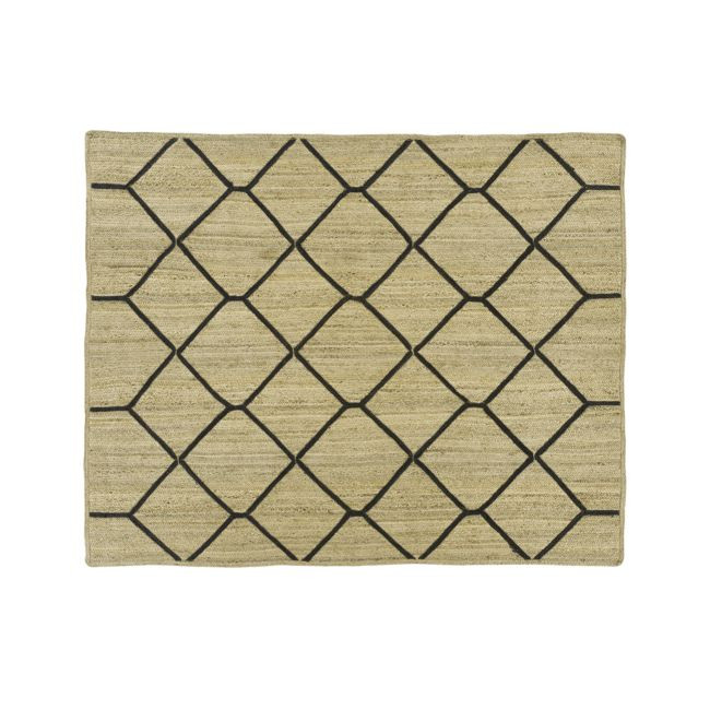 Kalina Black Rug 5'x8' | Crate & Barrel