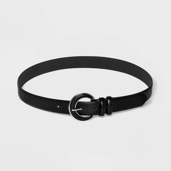 Women's Faux Leather Inlet Belt - A New Day™ | Target