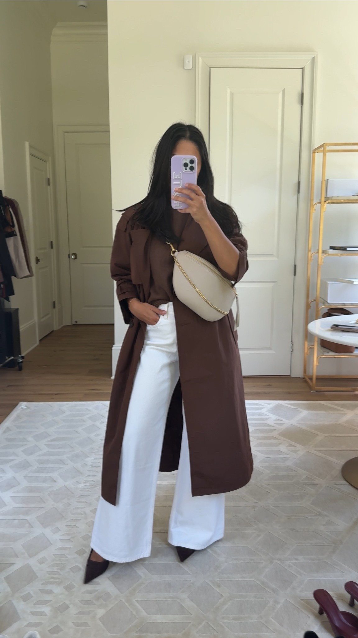 Obsessed with this brown and cream outfit.     
my bag also now comes in a stunning chocolate brown color!

Take 20% off my beck sling bag with code: HAUTE20

#whitedenim #chocolatebrown #bodysuit #slingbag #handbag #giginewyork #falloutfit #trenchcoat 




#LTKItBag #LTKStyleTip