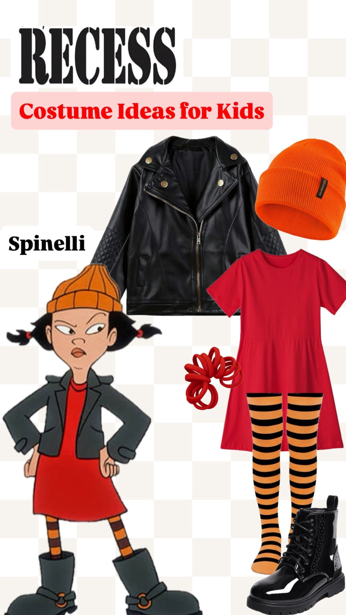 Recess Throwback Costume – Spinelli 💥 | Easy Kids Halloween Idea

If your girl has a little spice and a whole lot of attitude, Spinelli from Recess is a top-tier Halloween costume idea. This look is bold, comfy, and SO easy to recreate with Amazon finds 👏

✅ 90’s nostalgia win
✅ Comfortable for school parties + trick-or-treat
✅ Reusable pieces (jacket + boots = closet staples)
✅ Perfect for siblings/friends doing Recess group costumes

🧡 Orange beanie
❤️ Red dress
🖤 Faux leather biker jacket
🧡🖤 Striped tights
🖤 Combat boots
❤️ Pigtail hair ties

This outfit is iconic Spinelli energy—unapologetic, tough, and totally effortless. Pair with T.J., Gretchen, Mikey + the whole gang for the cutest themed crew look!

#LTKFamily #LTKHalloween #LTKKids