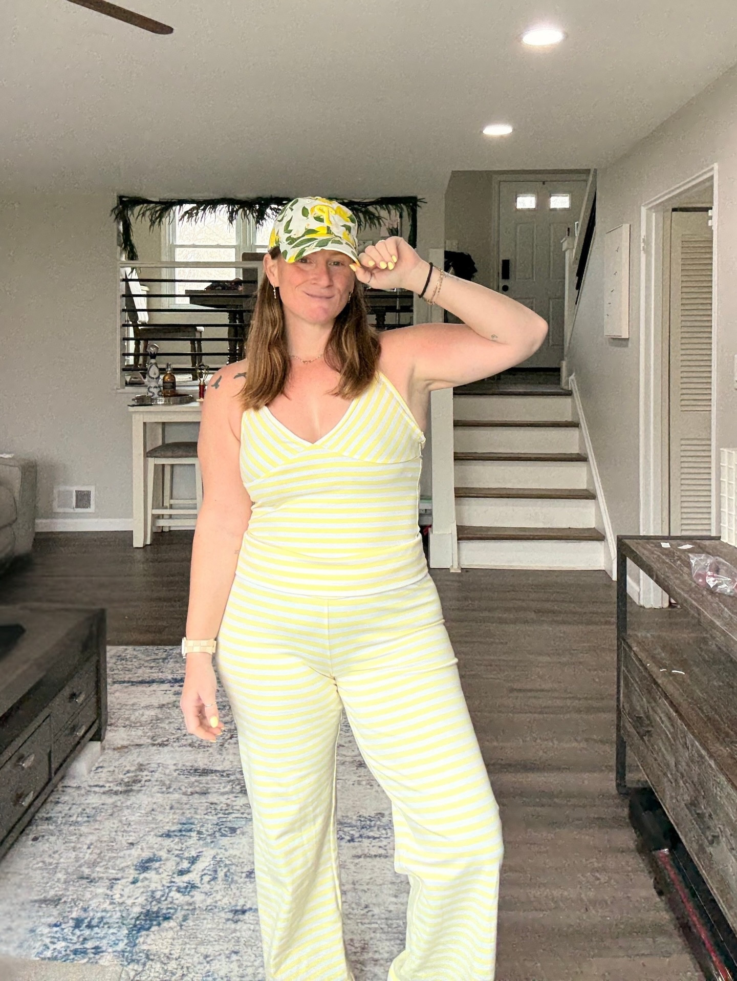 Put on something that makes you feel like this. Total sunshine ☀️ 

@target set by @wildfablerebranded add the jacket I have been searching for my whole life - a butter yellow jacket. 

Who needs a link? Set is under $35!