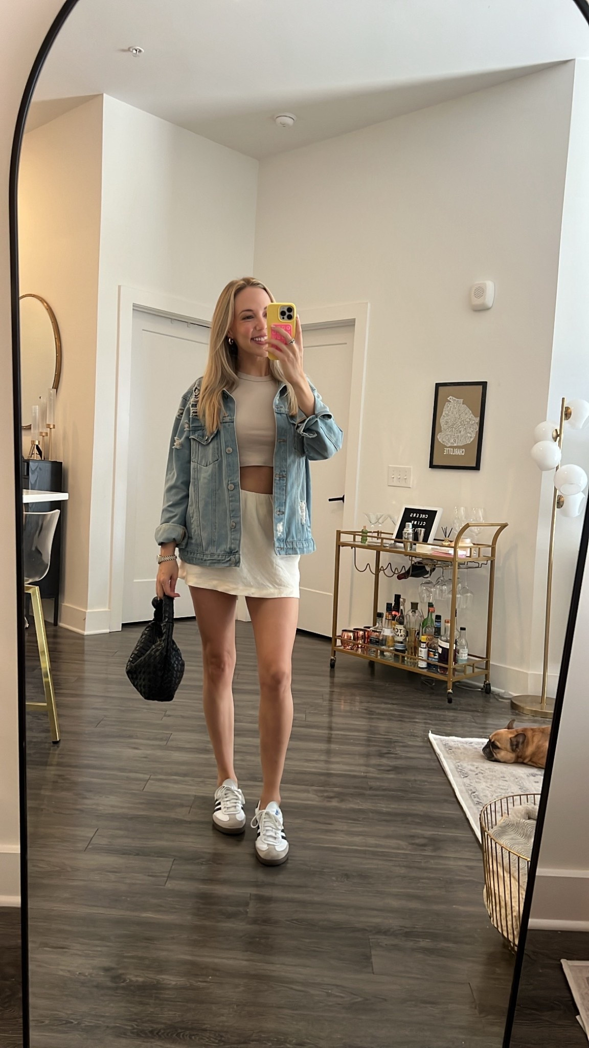 Skirt is from TikTok shop and linked on my page, and exact denim jacket is old. Sambas fit TTS!

#LTKStyleTip #LTKShoeCrush #LTKFindsUnder100