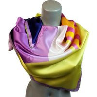 Carlo Pazolini Bright Colors Satin Silk Scarf | Etsy (US)