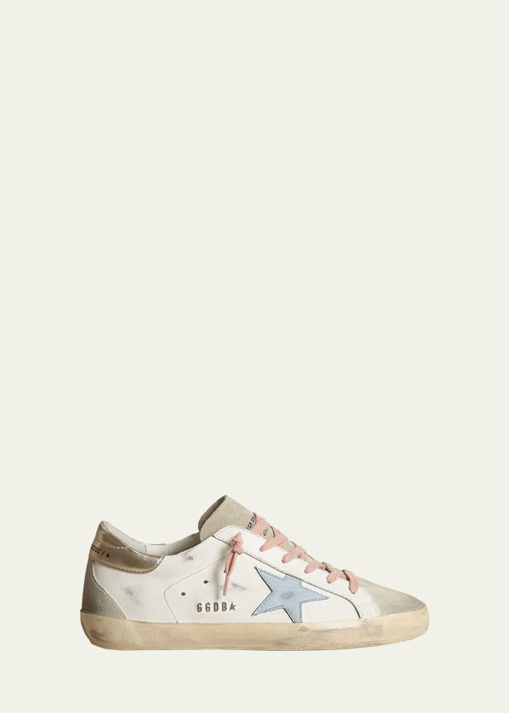 Golden Goose Superstar Mixed Leather Low-Top Sneakers | Bergdorf Goodman