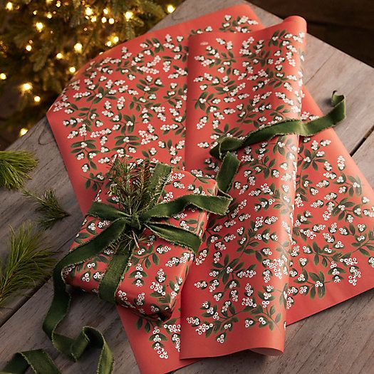 Mistletoe Wrapping Paper, Set of 3 | Terrain