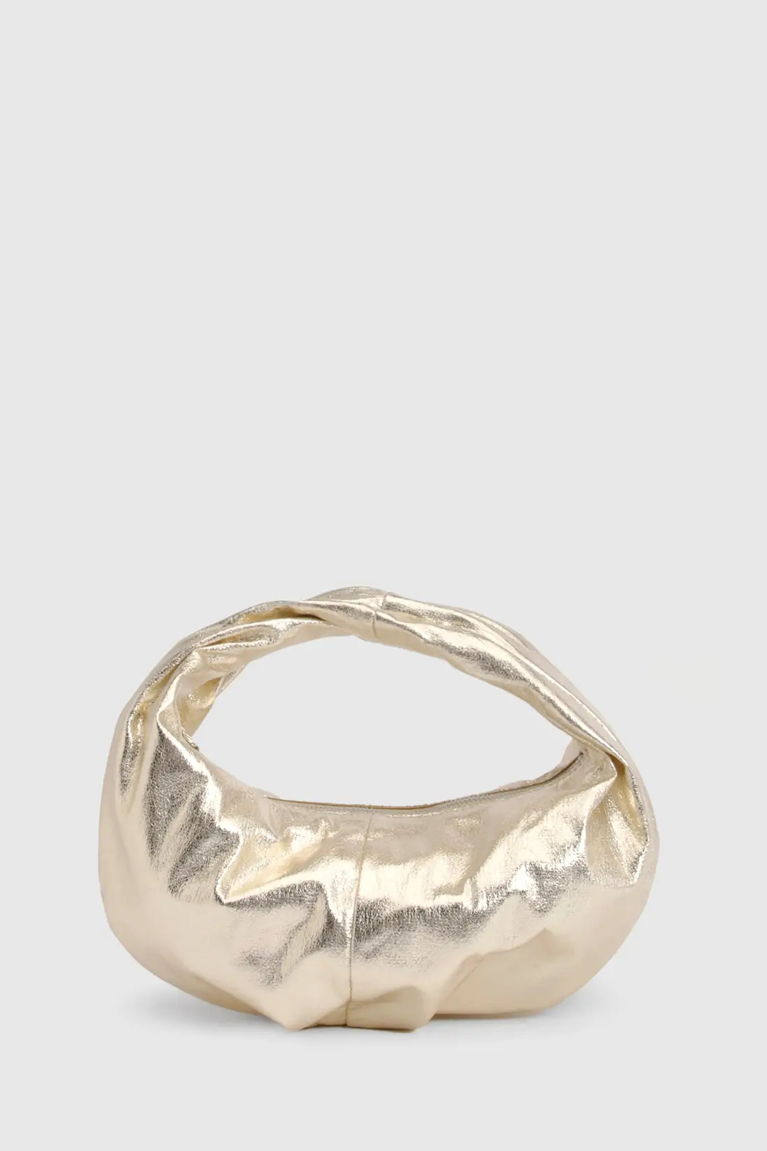 Gold Metallic Slouchy Grab Bag | Boohoo USA | boohoo (US & Canada)