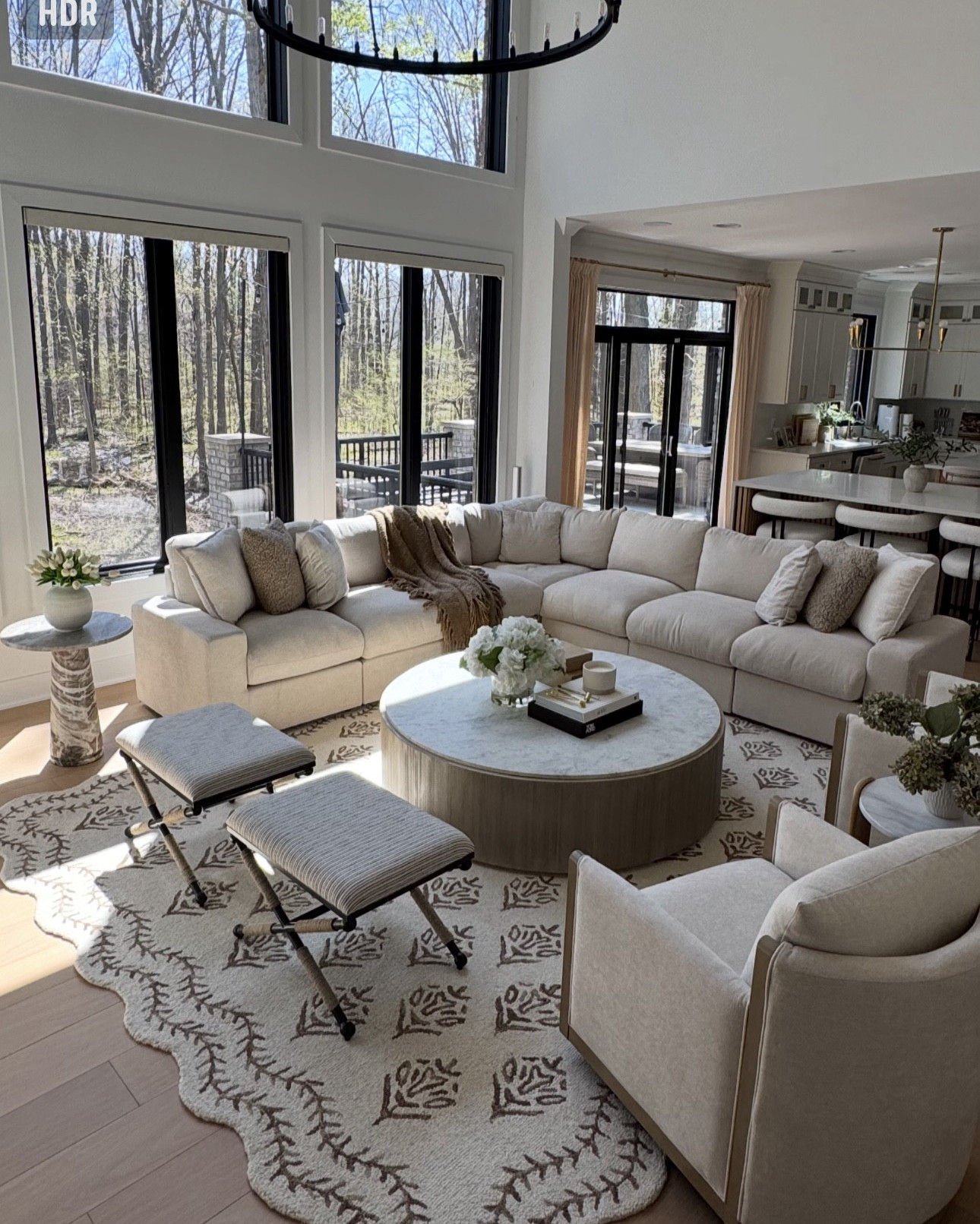 Sneak peak of my living room refresh including a new floral rug, no more curtains and new ottomans and swivel accent chairs.

#LTKHome #LTKSaleAlert