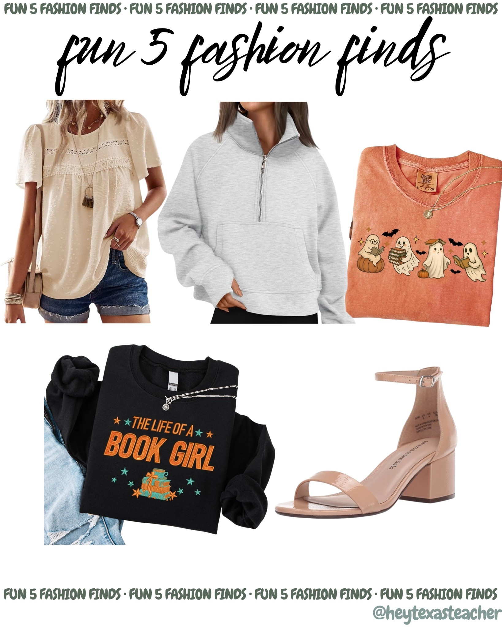 Fun 5 fashion finds for the fall! 🎃 Wow, that’s a lot of alliteration 😆 Wearing a size L and a 9 in shoes!

#LTKSeasonal #LTKHalloween #LTKFindsUnder50