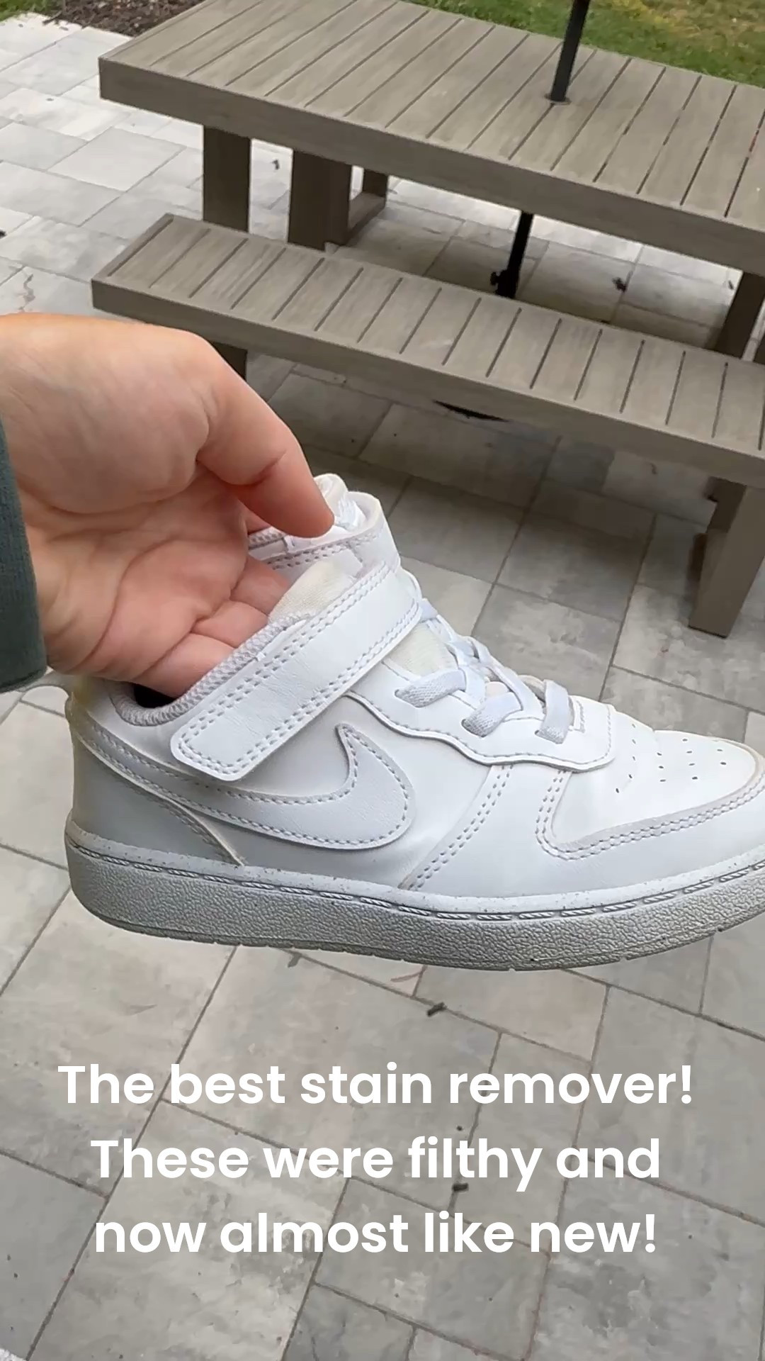 The best stain remover! 
Toddler stain remover. 
White Nike boy sneakers 
Nike white sneakers 
Toddler Nike sneakers 

#LTKSaleAlert #LTKFindsUnder100 #LTKBaby