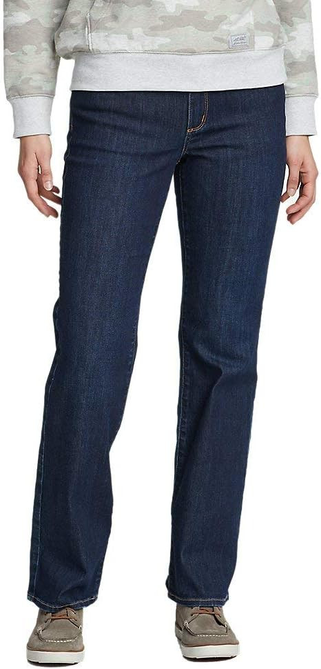 Eddie Bauer Women's Voyager High-Rise Boot-Cut Jeans - Curvy | Amazon (US)