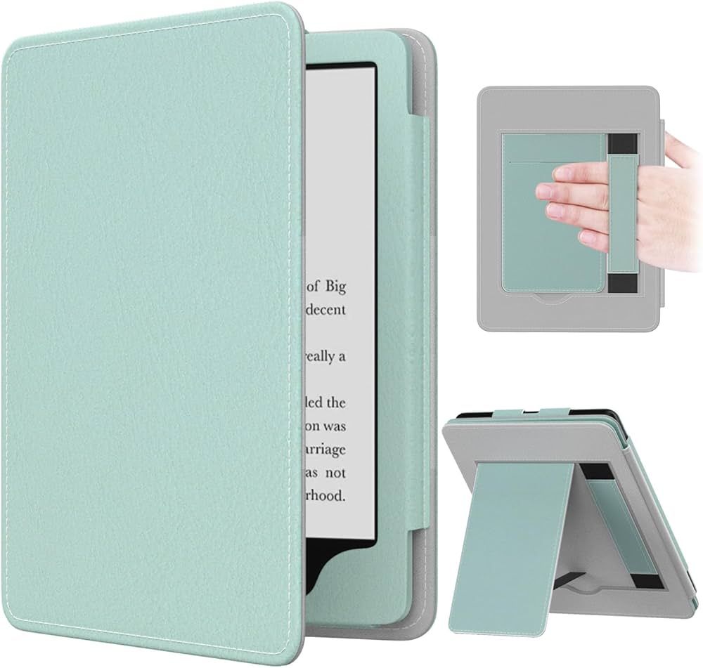 MoKo Case for 6.8" Kindle Paperwhite(11th Generation-2021) and Kindle Paperwhite Signature Edition, Slim PU Shell Cover Case with Auto-Wake/Sleep for Kindle Paperwhite 2021, Agave Green | Amazon (US)