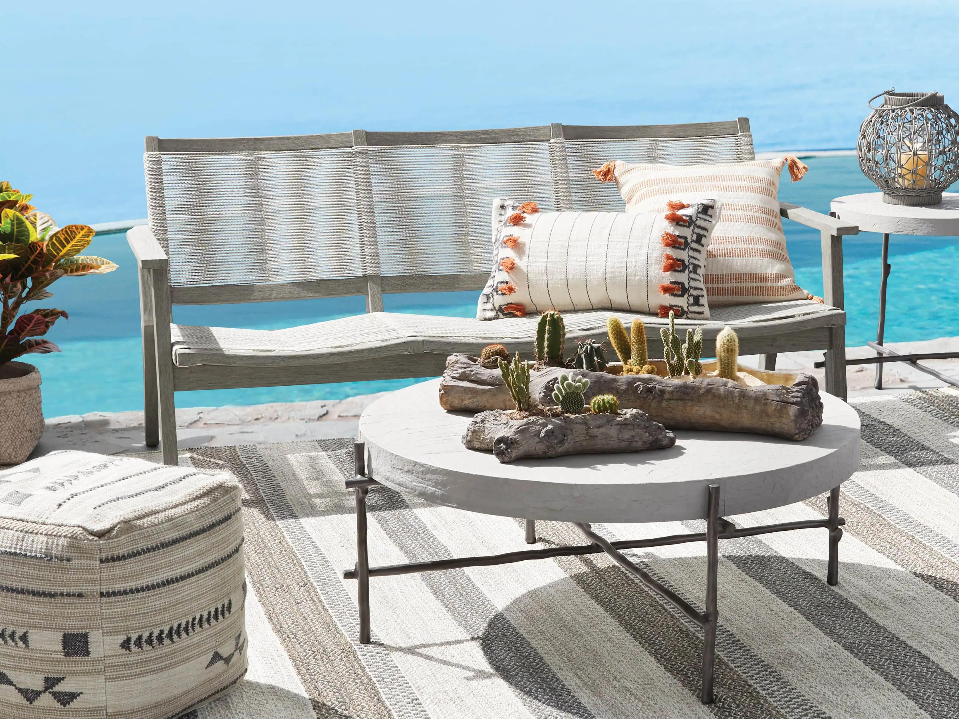 Driftwood Large Centerpiece Log | Arhaus