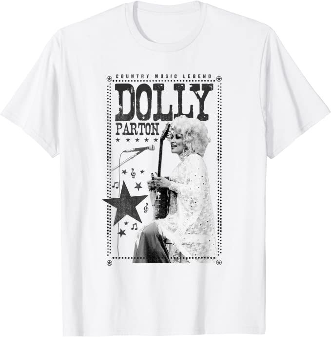 Amazon.com: Dolly Parton Country Music Legend T-Shirt : Clothing, Shoes & Jewelry | Amazon (US)