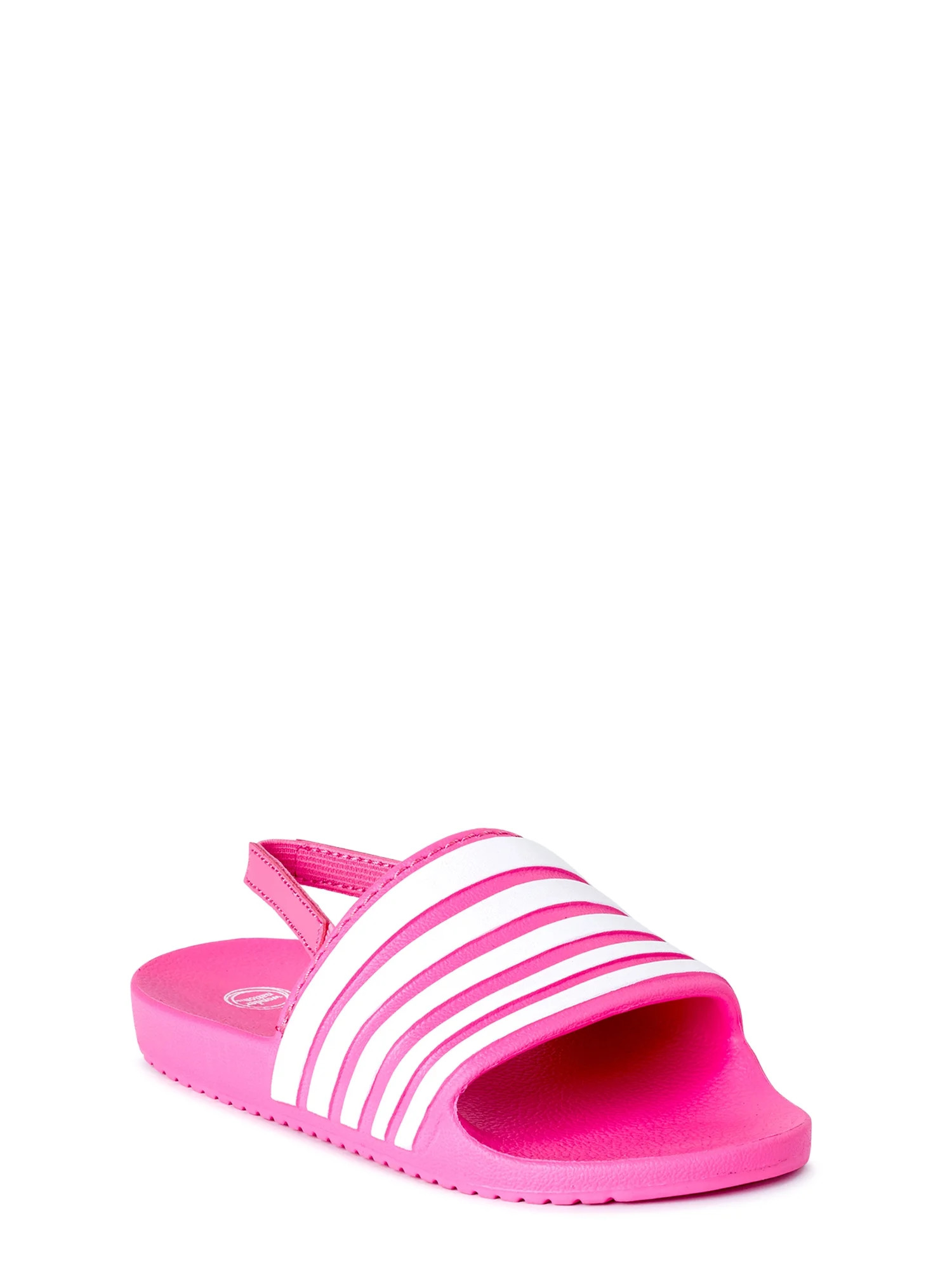 Wonder Nation Striped Slide Sandals (Toddler Girls) | Walmart (US)