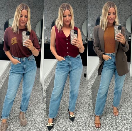 1 look, 3 ways 

Mum jeans 👖 

#LTKaustralia #LTKstyletip