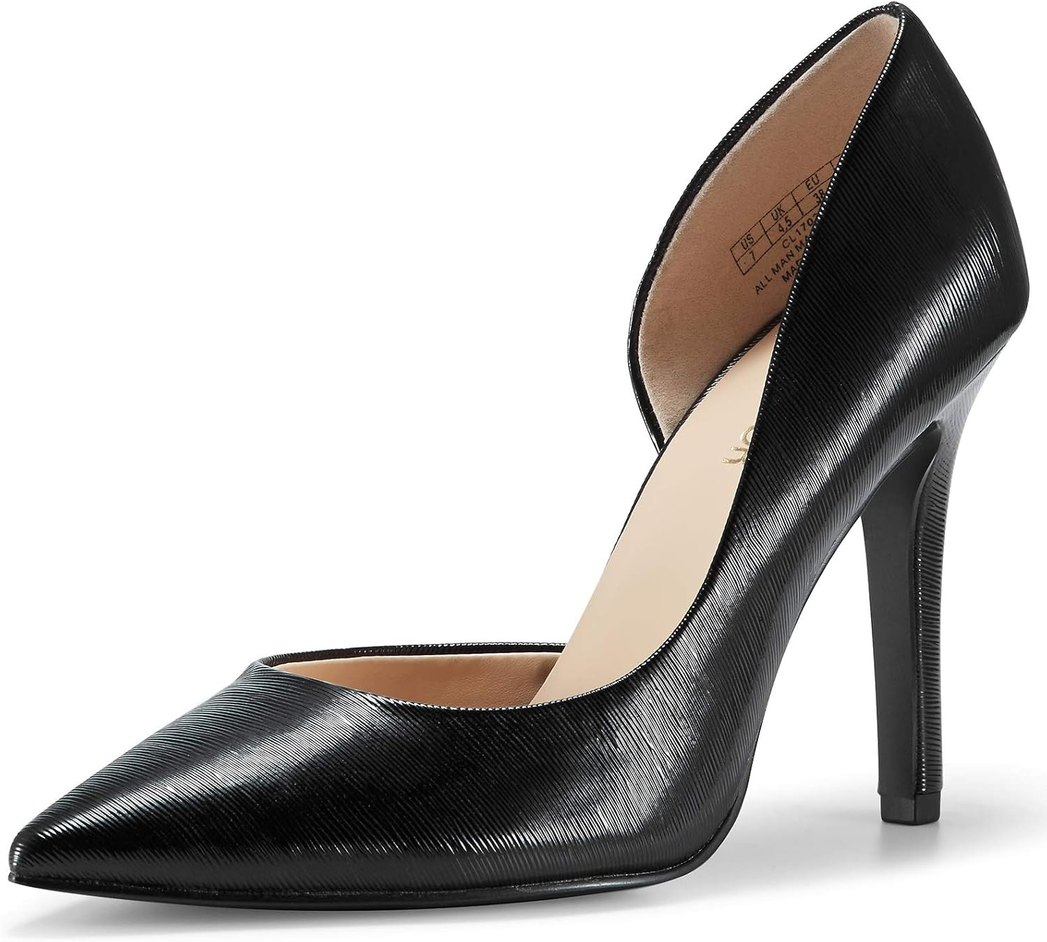 JENN ARDOR Stiletto High Heel Shoes for Women: Pointed, Closed Toe Classic Slip On Dress Pumps | Amazon (US)