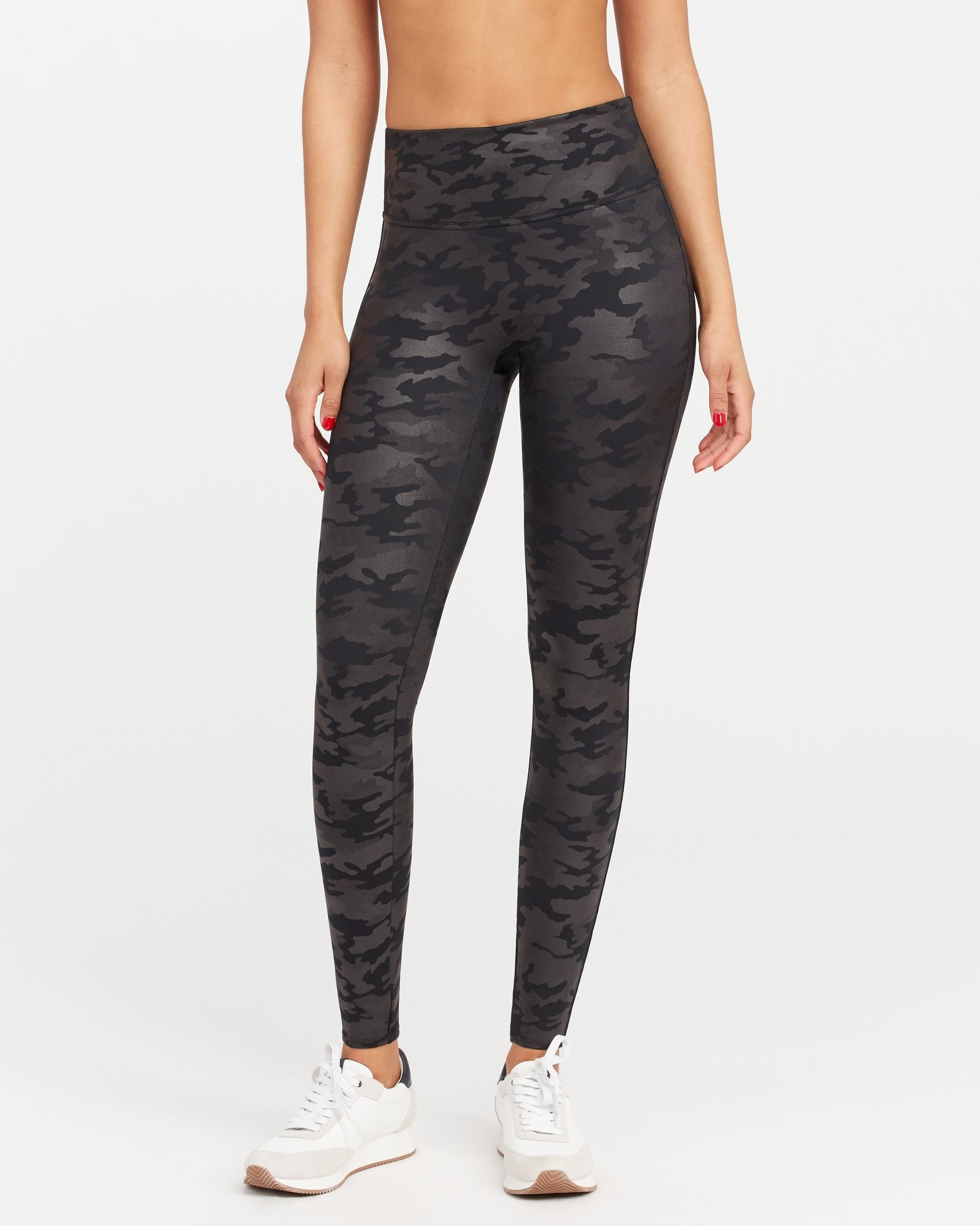 Faux Leather Camo Leggings | Spanx
