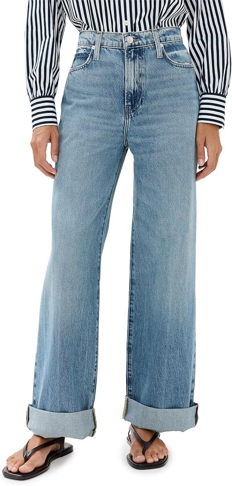 FRAME Women's Le Jane Wide Leg Jeans | Amazon (US)