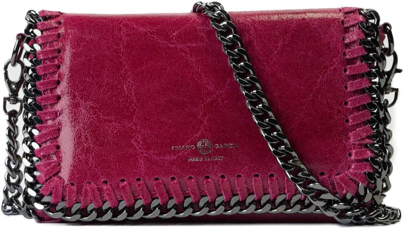 Premium Italian Leather Handmade in Florence, Italy. Small Crossbody Bag for Women with a Detacha... | Amazon (US)