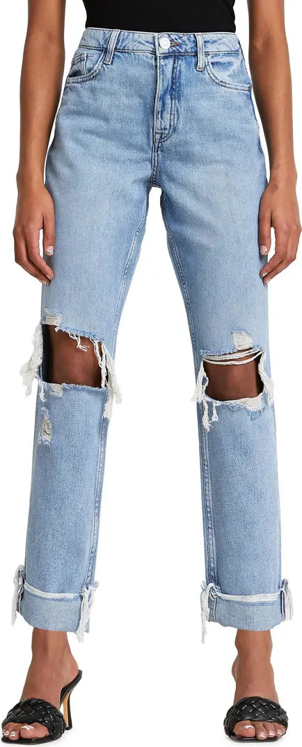 River Island Ripped Boyfriend Jeans | Nordstrom | Nordstrom