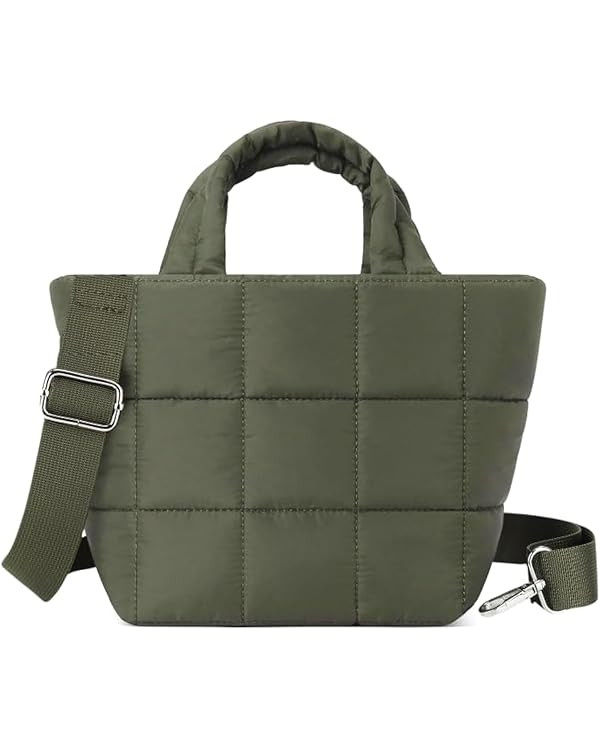 Lushandy Small Puffer Tote Bag, Quilted Crossbody Bags for Women 5L Mini Puffy Tote Bag Nylon Lig... | Amazon (US)