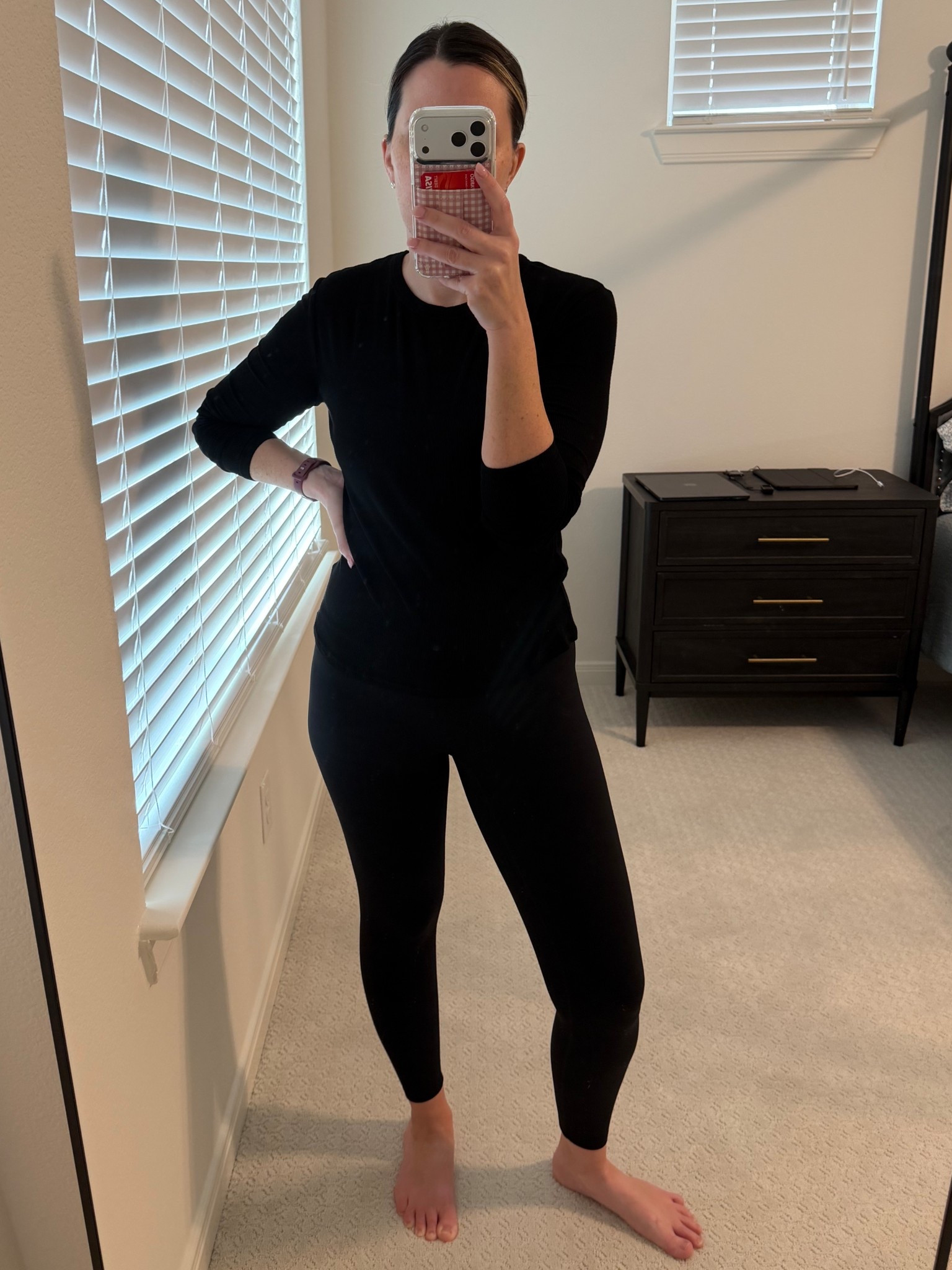 Quick throw-on outfit for busy mornings 🖤 comfy, flattering, and under 5 minutes to get dressed. Wearing this on repeat for school drop off, errands, and walks.

black set • everyday outfit • mom outfit • casual chic • school drop off outfit • athleisure

#LTKootd #LTKActive #LTKmomlife