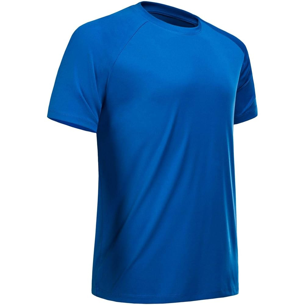 Workout Shirts for Men Short Sleeve Quick Dry Athletic Gym Active T Shirt Moisture Wicking | Amazon (US)
