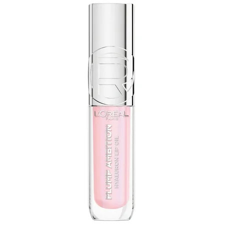 L'Oréal Paris Plump Ambition Hyaluron Lip Oil 24HR Care Lip Gloss with Hyaluronic Acid, Cristal Clear, 0.16 fl oz | Walmart (US)