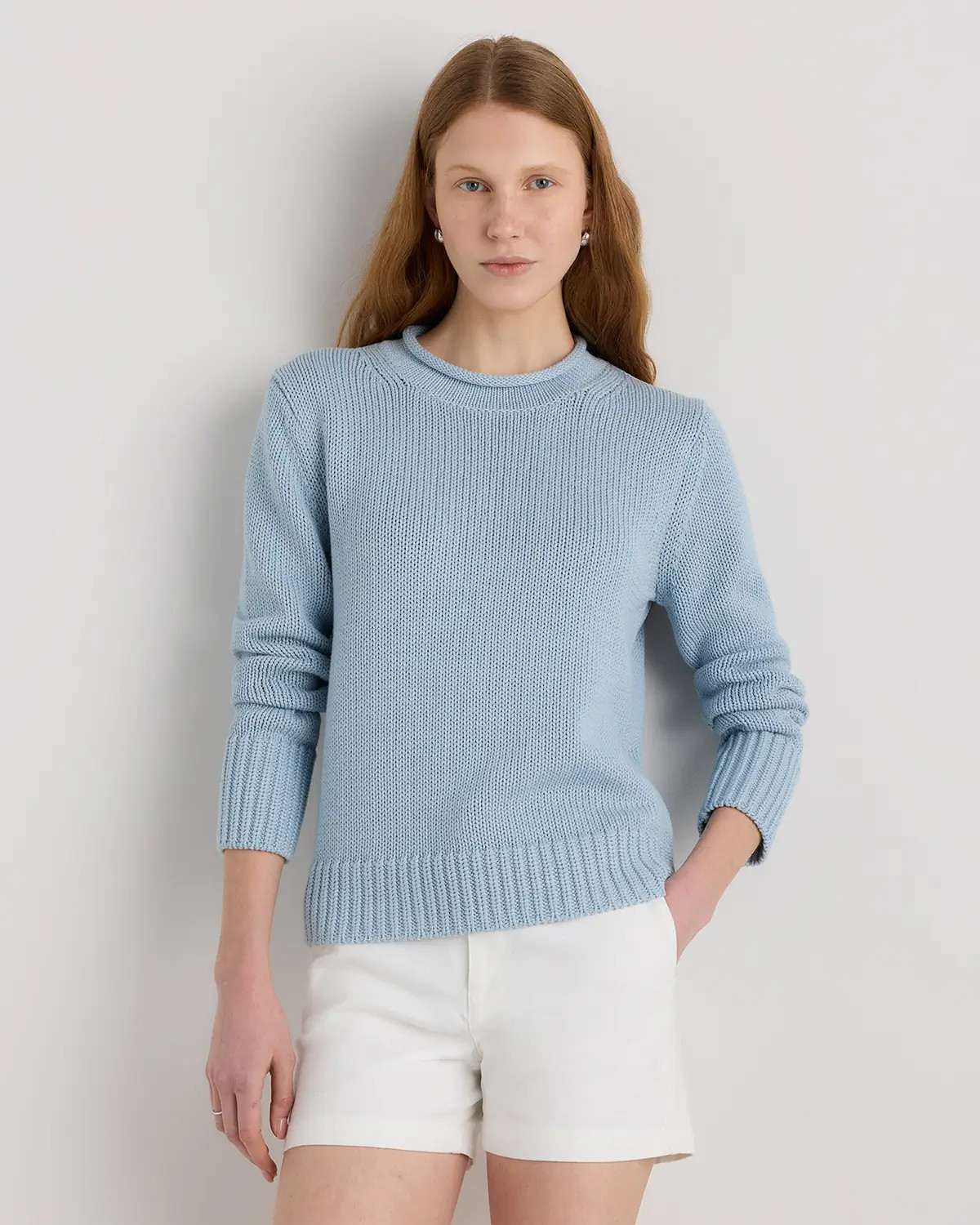 100% Organic Cotton Roll Neck Sweater | Quince