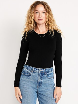 Long-Sleeve Crew-Neck Bodysuit | Old Navy (US)
