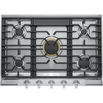 Frigidaire Professional 30-in 5 burners Stainless steel Gas Cooktop | Lowe's