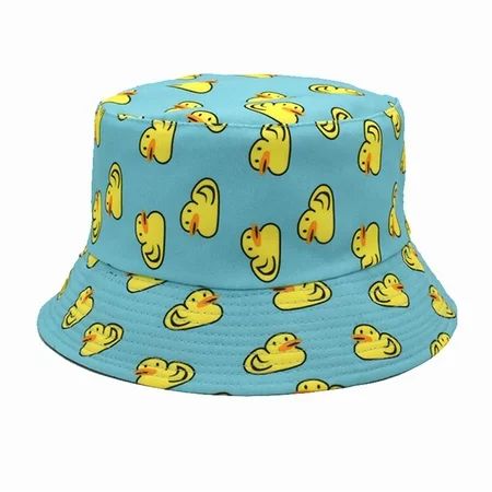 qipaqil Women Summer Fashion Beach Print Adjustable Washable Cotton Bucket Hat Sun Hat Outdoors Stra | Walmart (US)
