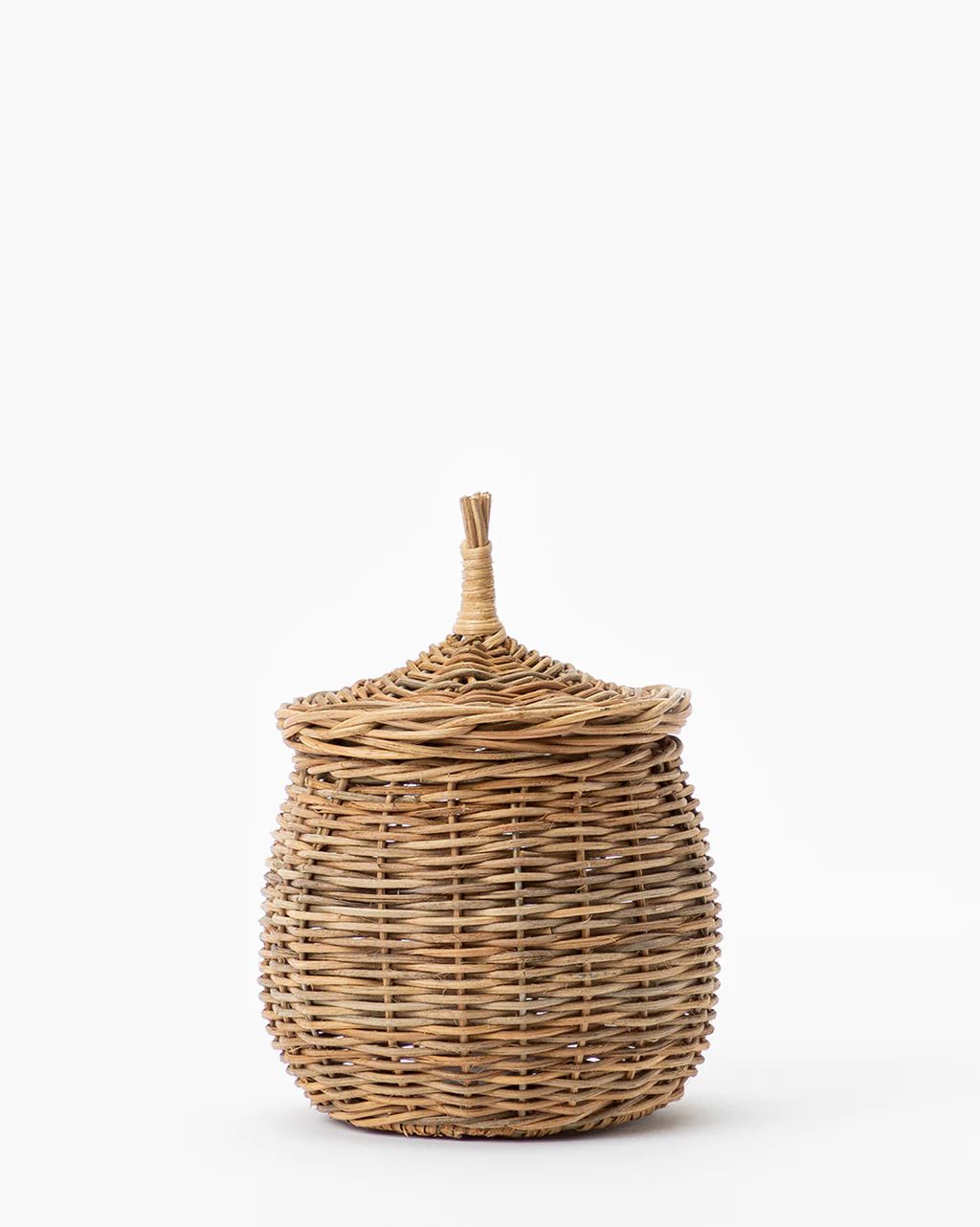 Woven Lidded Basket | McGee & Co.