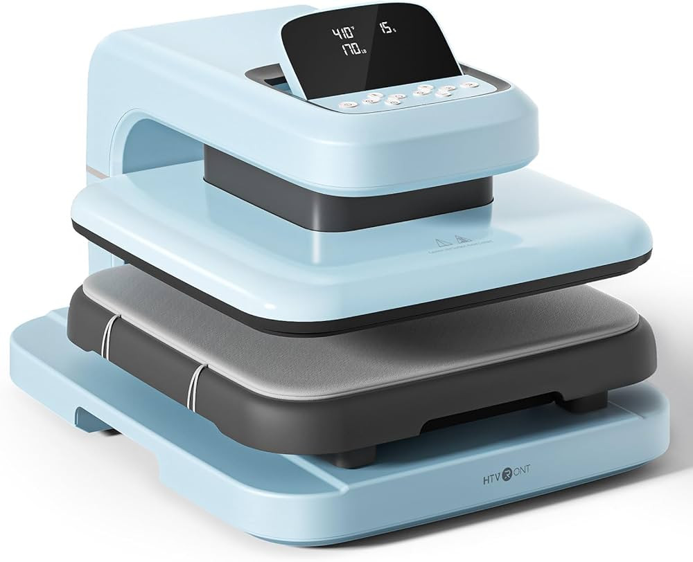HTVRONT Heat Press Machine for T Shirts - Automatic Heat Press 2 with Adjustable Pressure & Highe... | Amazon (US)