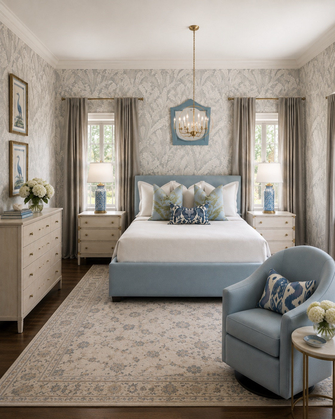 Render and concept design of a stunning blue bedroom

#LTKdayinmylife #LTKHome #LTKSaleAlert