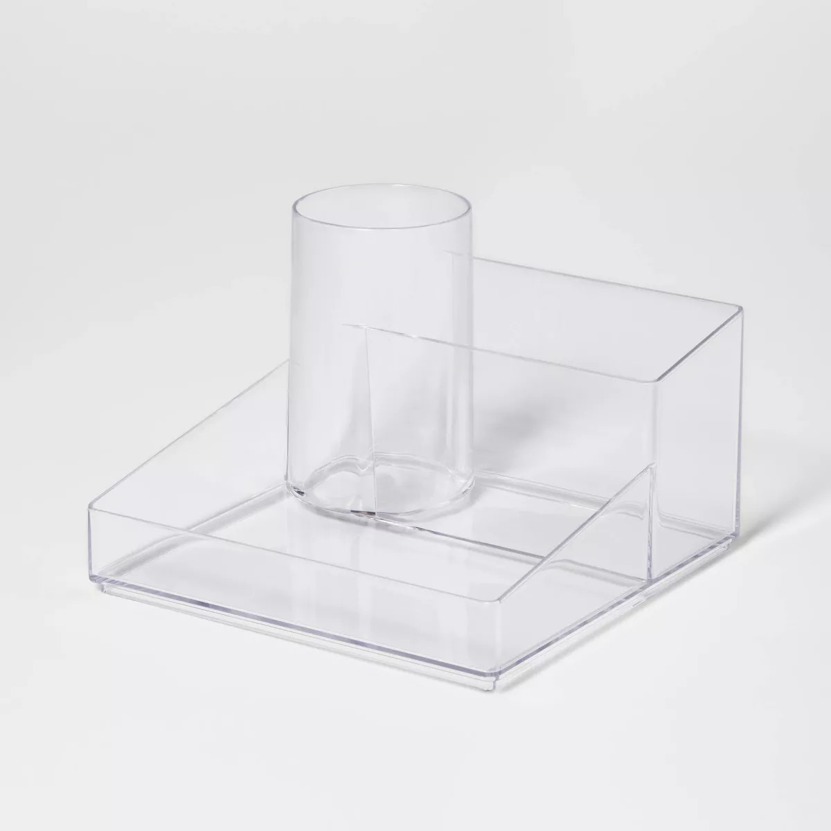 Bathroom Plastic Hair Accessory Organizer Clear - Brightroom™: Countertop Vanity Storage Tray, ... | Target