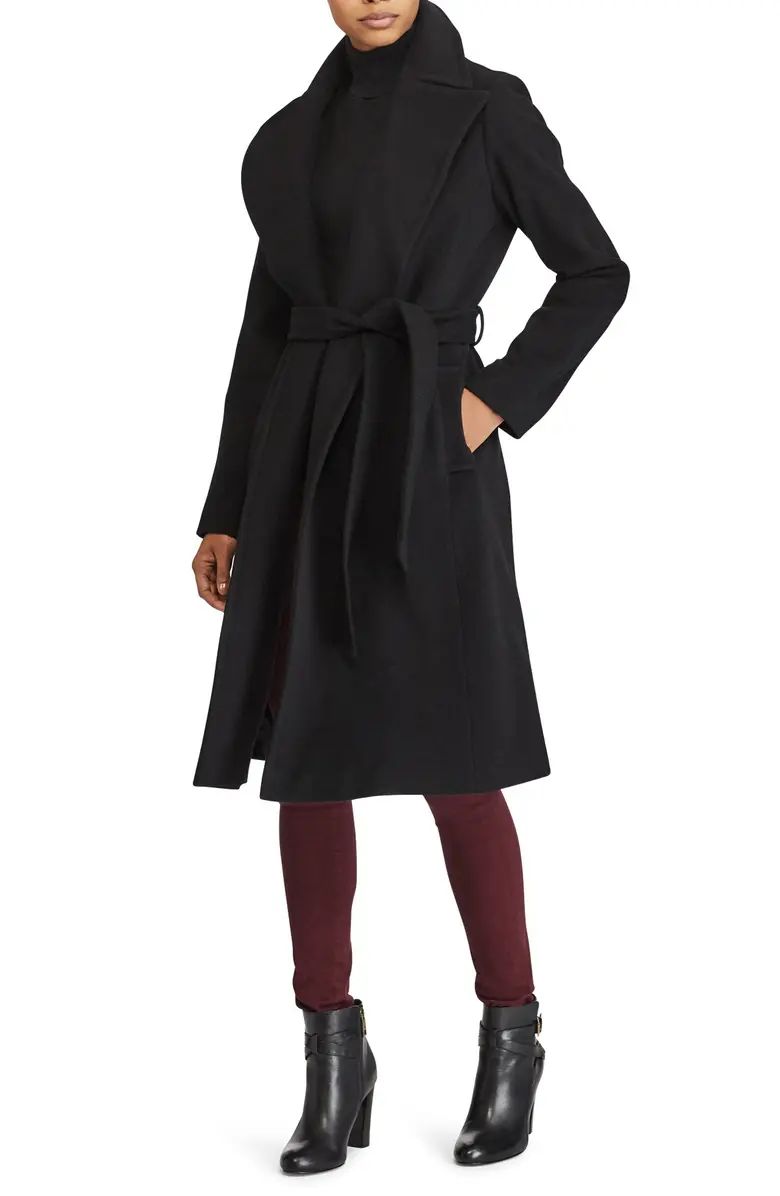 Wool Blend Wrap Coat | Nordstrom